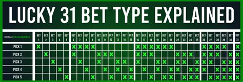 lucky 31 betting calculator|how many bets in a lucky 31.